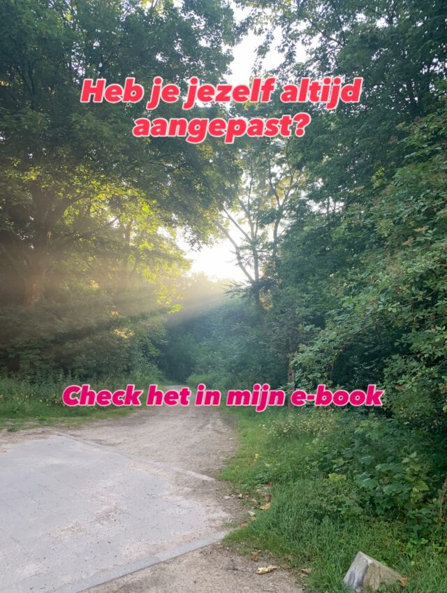 Ben je een vrouw in de tweede helft van je leven en vraag je je af in hoeverre jij je altijd aangepast hebt?

Download dan nu mijn e-book en check of dat zo is én wat je eraan kunt doen.

Klik op de link van mijn bio voor mijn e-book